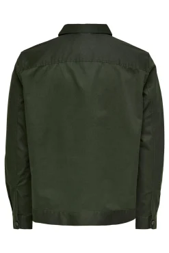 Only & Sons Sobrecamisa Lisa Verde New