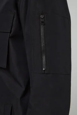 HUGO Sobrecamisa Lona Negro Hot