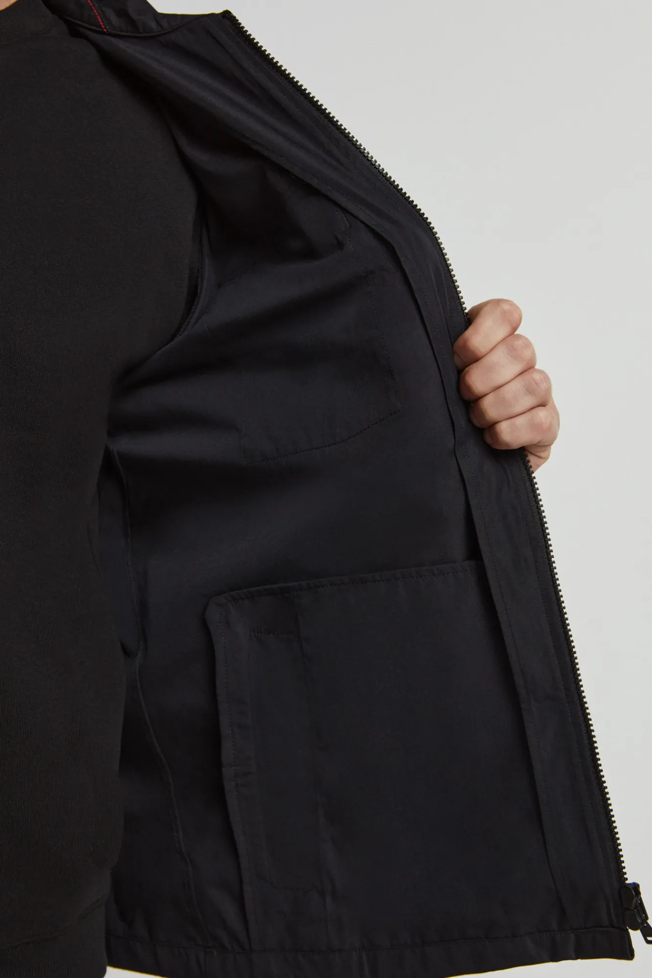 HUGO Sobrecamisa Lona Negro Hot