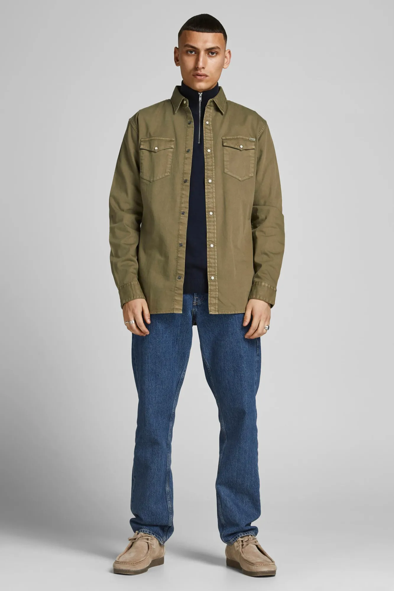 Jack & Jones Sobrecamisa Vaquera Verde New