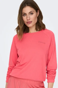 Only Play Sudadera 100% Algodon Fucsia Best