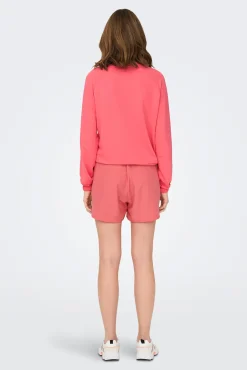 Only Play Sudadera 100% Algodon Fucsia Best