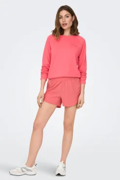 Only Play Sudadera 100% Algodon Fucsia Best