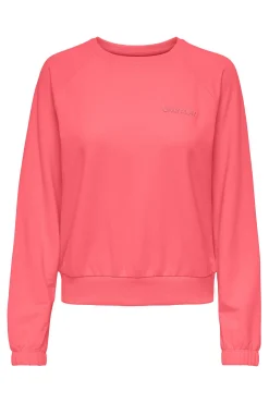 Only Play Sudadera 100% Algodon Fucsia Best