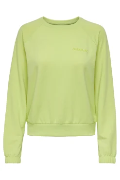 Only Play Sudadera 100% Algodon Verde Hot