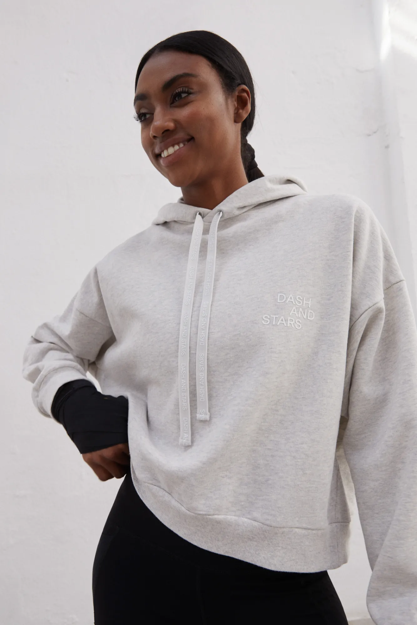 Dash and Stars Sudadera 100% Algodon Gris Clearance