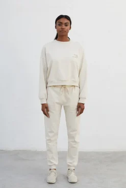 Dash and Stars Sudadera 100% Algodon Blanca Beige Online
