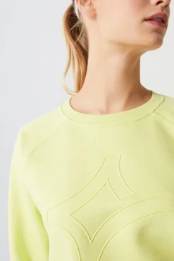Dash and Stars Sudadera 100% Algodon Logo Lima Verde Discount