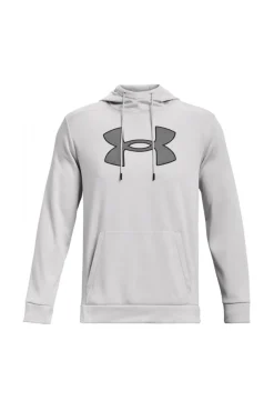 Under Armour Sudadera Con Capucha Logo Estampado Gris Claro New