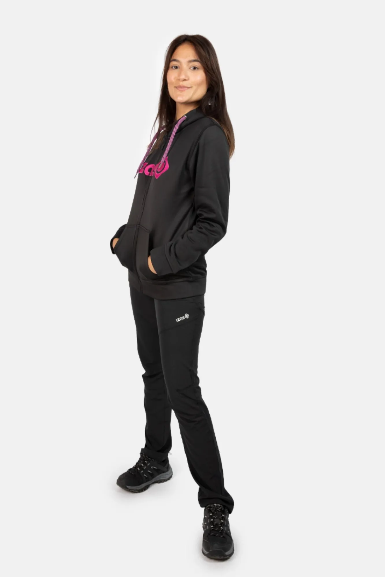 Izas Sudadera Con Capucha Lynx Negro New