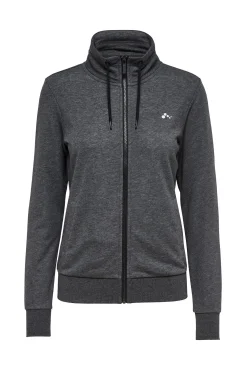 Only Play Sudadera Con Cremallera Cuello Alto Gris New