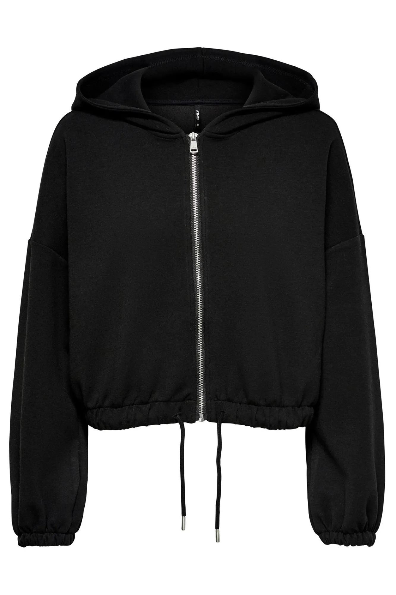 Only Sudadera Corta Con Capucha Negro Outlet