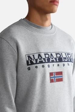 Napapijri Sudadera De Cuello Redondo Ayas Gris Clearance