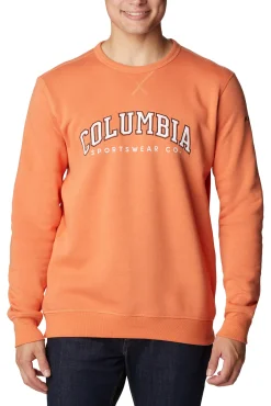 Columbia Sudadera De Cuello Redondo Con El Logotipo De ™ Naranja Sale