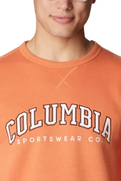 Columbia Sudadera De Cuello Redondo Con El Logotipo De ™ Naranja Sale