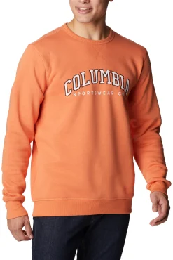 Columbia Sudadera De Cuello Redondo Con El Logotipo De ™ Naranja Sale