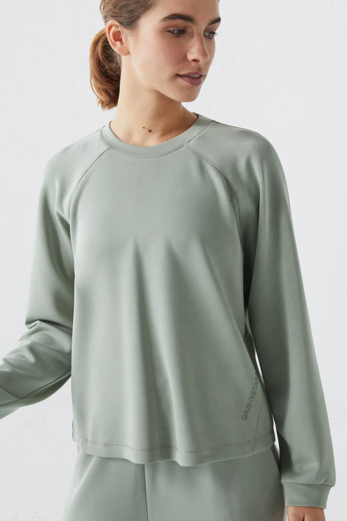 Dash and Stars Sudadera Felpa Soft Verde Beige Sale