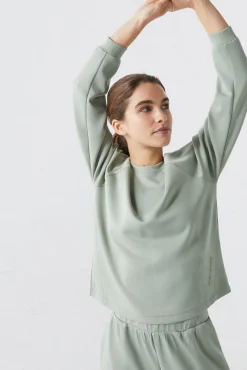 Dash and Stars Sudadera Felpa Soft Verde Beige Sale