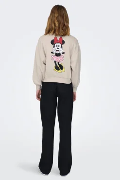 Only Sudadera Mickey Mouse Beige Medio Sale