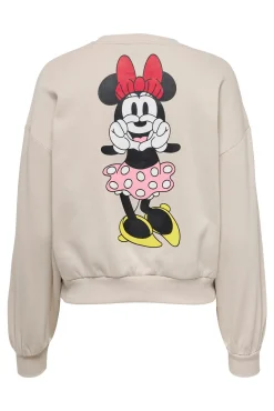 Only Sudadera Mickey Mouse Beige Medio Sale