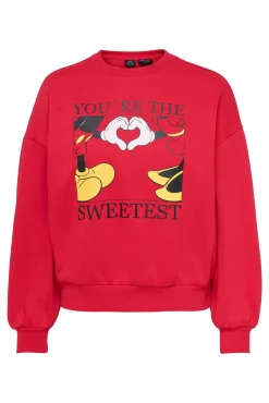 Only Sudadera Mickey Mouse Rojo Best