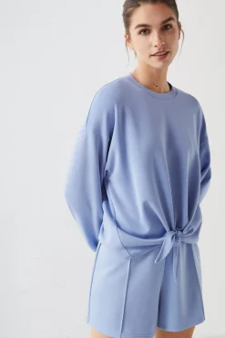 Dash and Stars Sudadera Tacto Suave Nudo Azul Discount