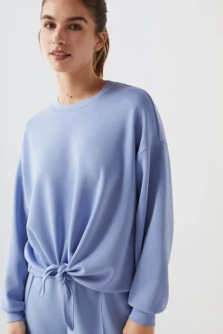 Dash and Stars Sudadera Tacto Suave Nudo Azul Discount