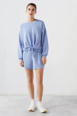 Dash and Stars Sudadera Tacto Suave Nudo Azul Discount
