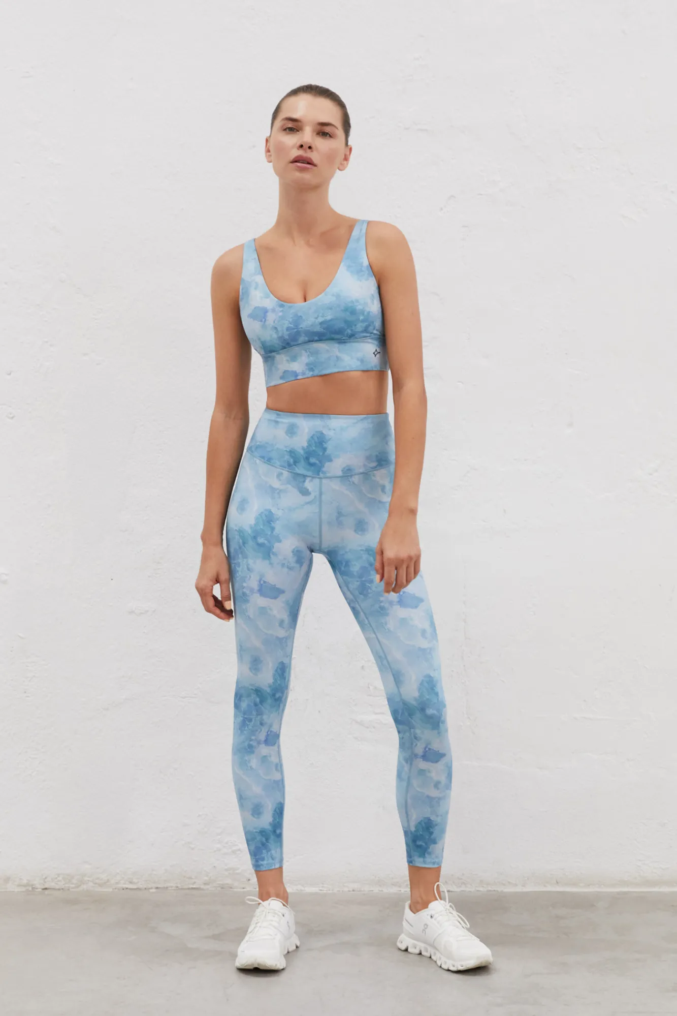 Dash and Stars Sujetador Deportivo Azul 4D Stretch Estampado Best