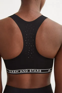 Dash and Stars Sujetador Deportivo Compresivo Negro Best