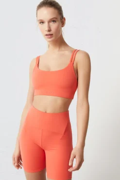 Dash and Stars Sujetador Deportivo Coral Soft Move Rojo Hot