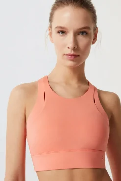 Dash and Stars Sujetador Deportivo Cut Out Coral 4D Stretch Rojo Online