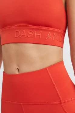 Dash and Stars Sujetador Deportivo 4D Stretch Rojo