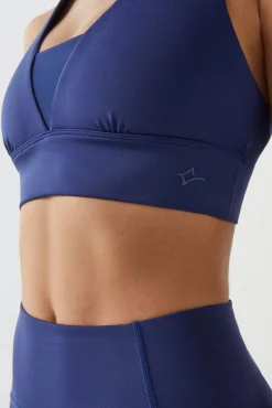 Dash and Stars Sujetador Deportivo Oscuro 4D Stretch Azul New