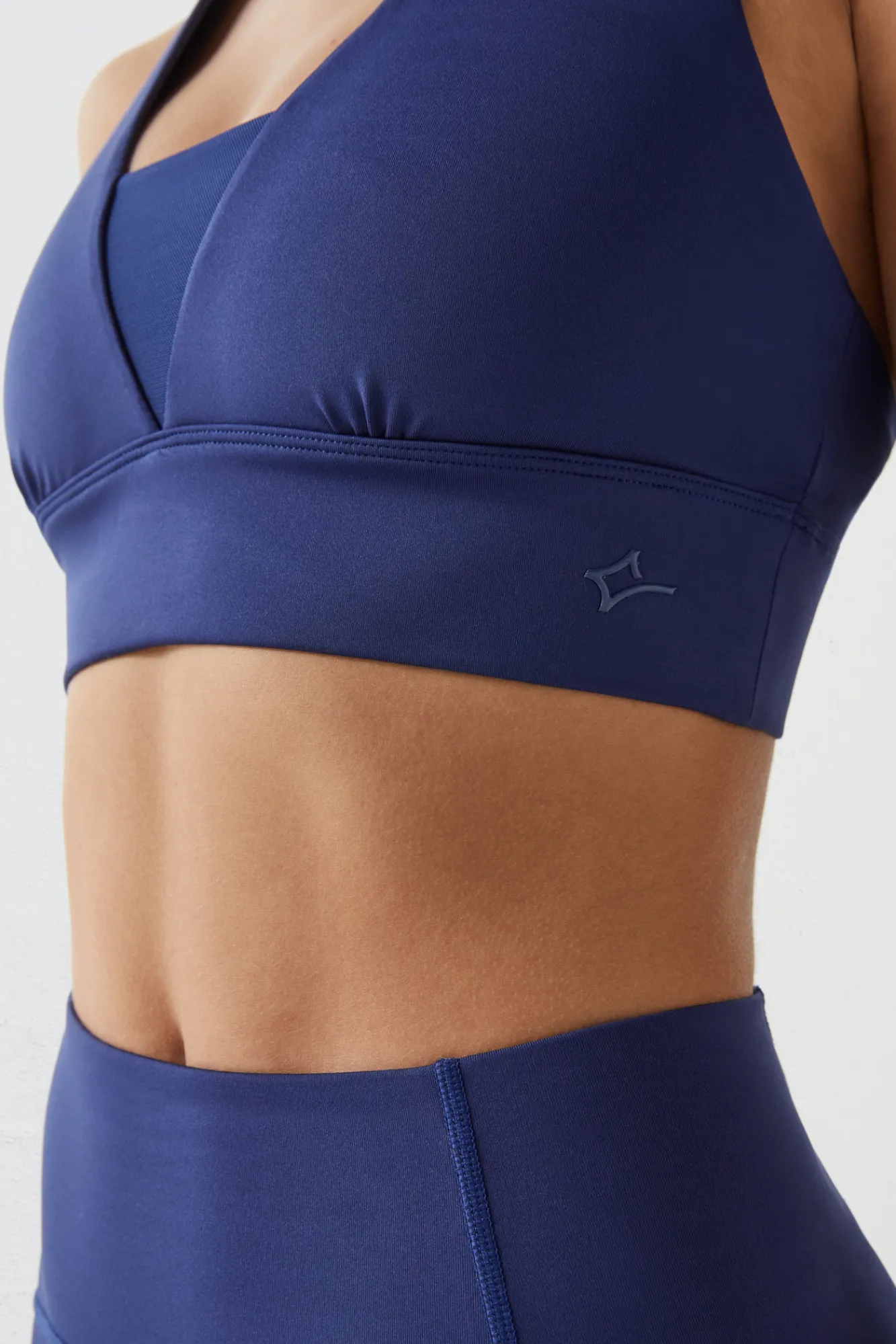 Dash and Stars Sujetador Deportivo Oscuro 4D Stretch Azul New