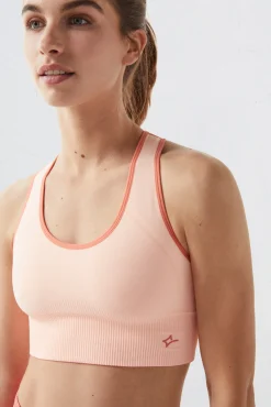 Dash and Stars Sujetador Deportivo Reversible Naranja Rojo Hot