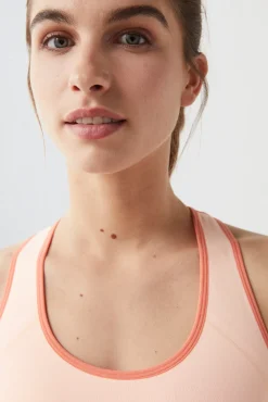 Dash and Stars Sujetador Deportivo Reversible Naranja Rojo Hot