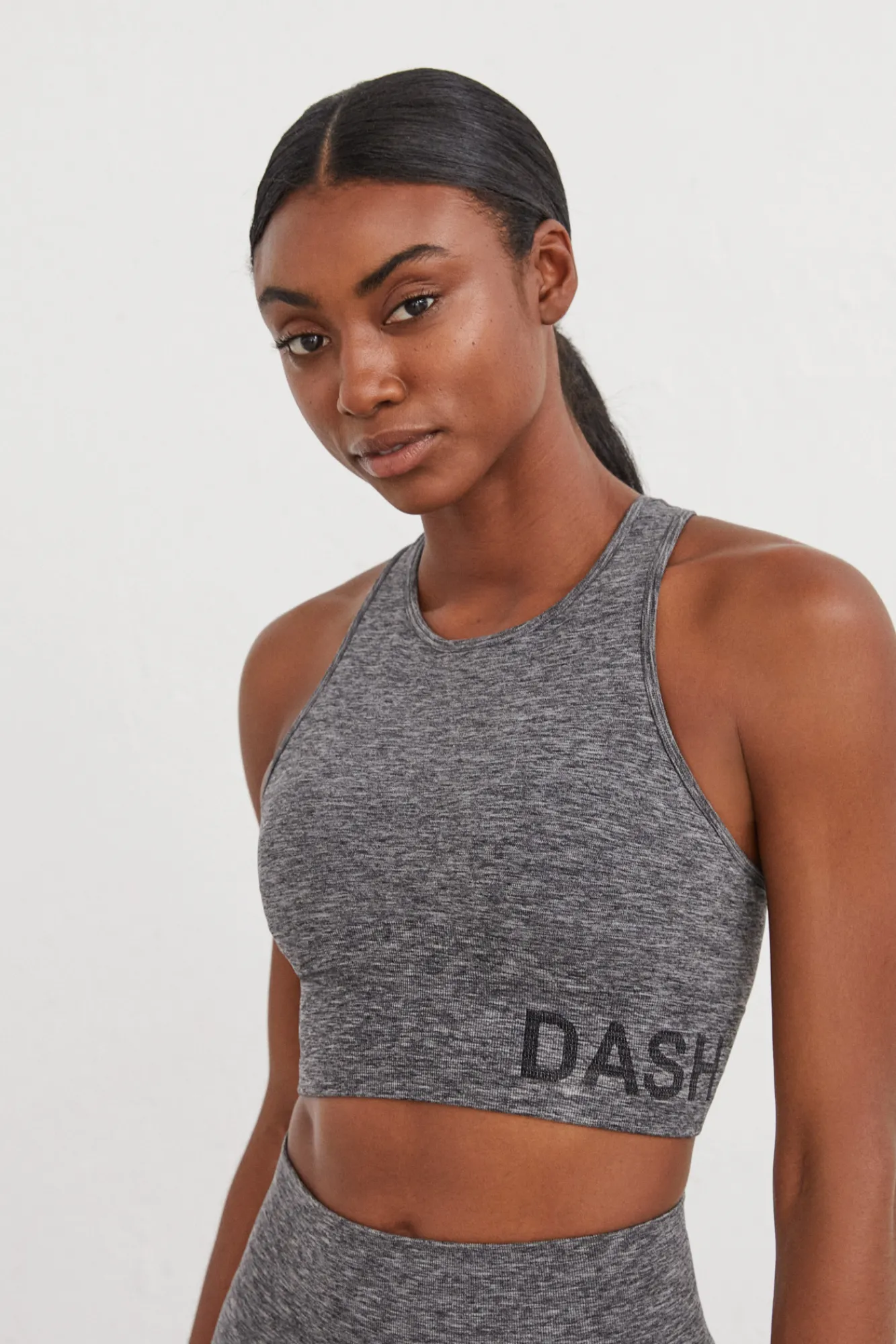 Dash and Stars Sujetador Deportivo Seamless Fit Gris Sale
