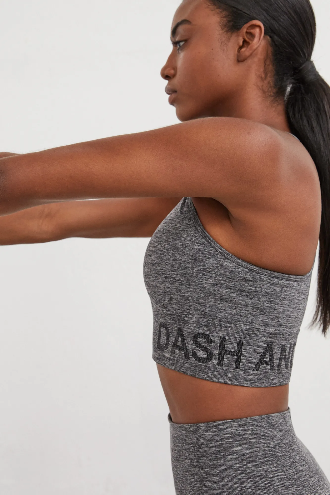 Dash and Stars Sujetador Deportivo Seamless Fit Gris Sale