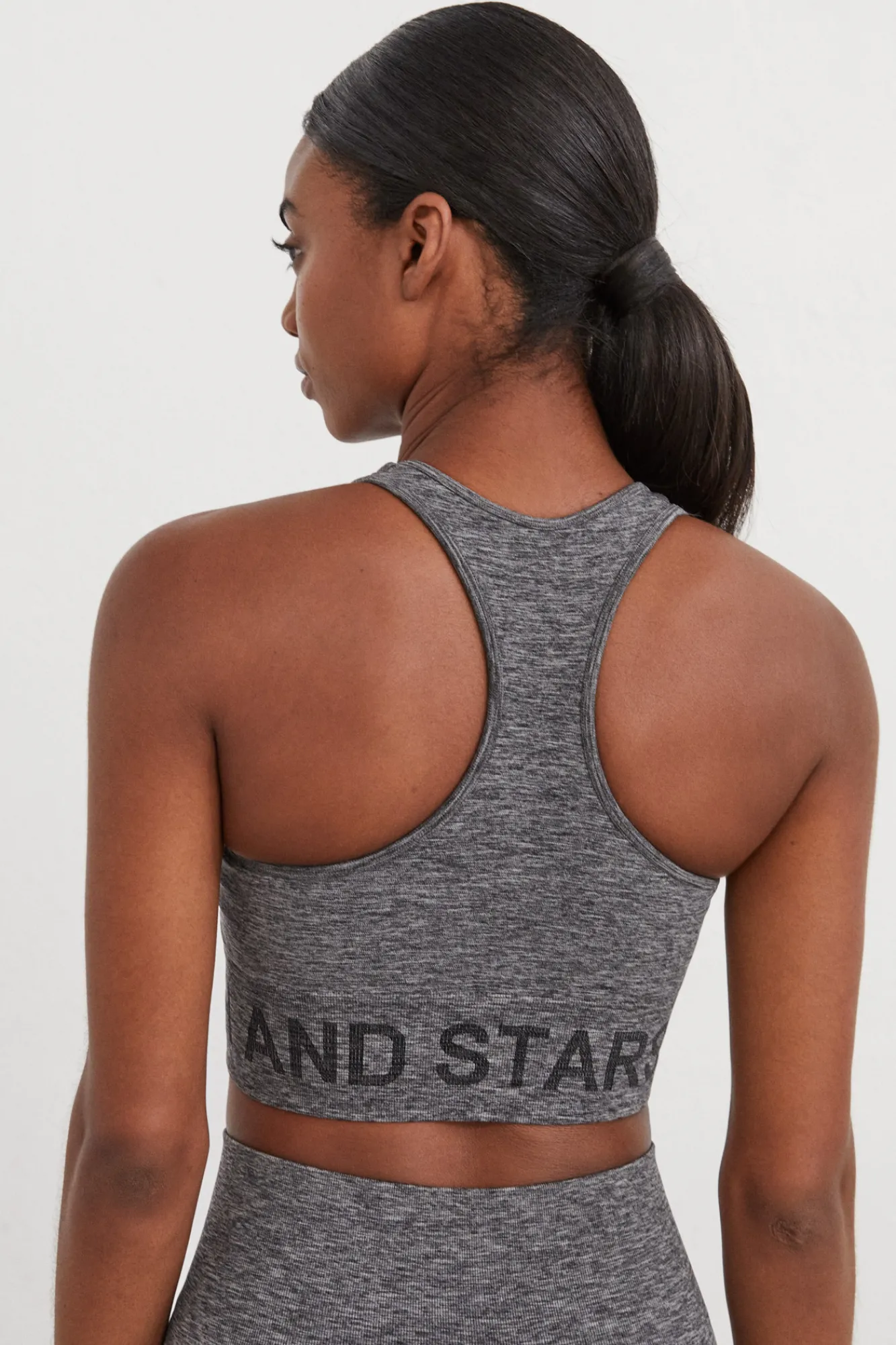 Dash and Stars Sujetador Deportivo Seamless Fit Gris Sale