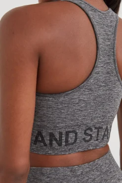 Dash and Stars Sujetador Deportivo Seamless Fit Gris Sale