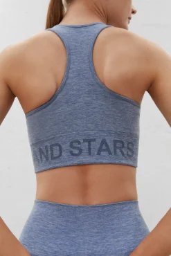 Dash and Stars Sujetador Deportivo Seamless Fit Azul Discount