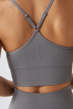 Dash and Stars Sujetador Top Deportivo Seamless Comfort Gris Hot