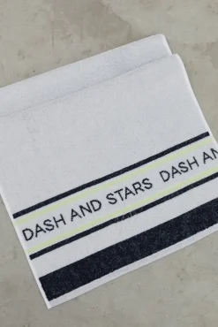 Dash and Stars Toalla Blanca Rizo Ligera Beige Hot