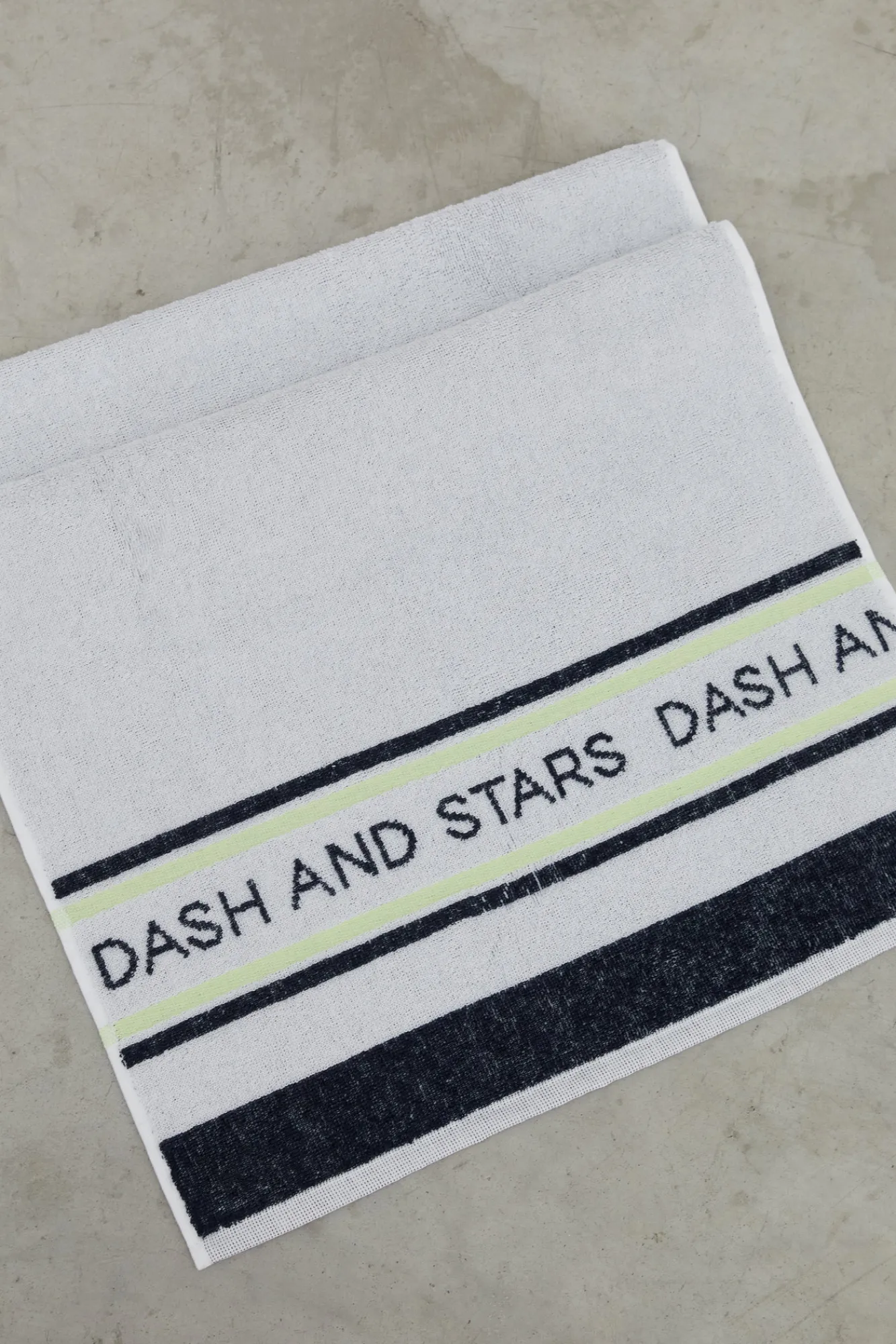 Dash and Stars Toalla Blanca Rizo Ligera Beige Hot