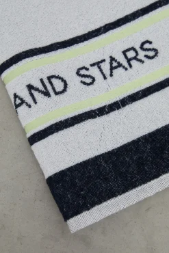 Dash and Stars Toalla Blanca Rizo Ligera Beige Hot