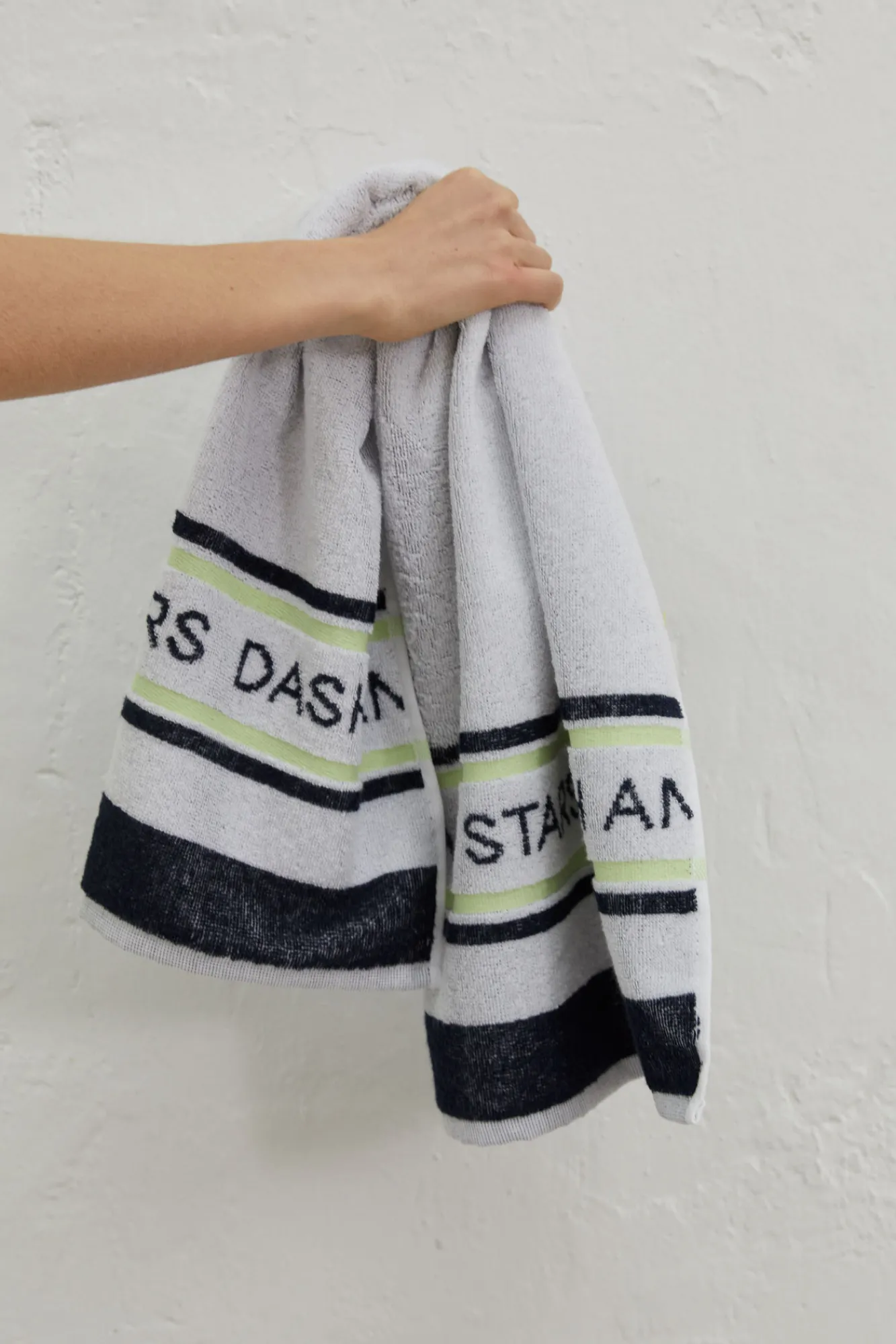 Dash and Stars Toalla Blanca Rizo Ligera Beige Hot