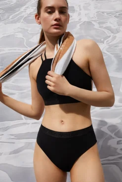 Dash and Stars Top De Bikini Tiras Quick Dry Negro Clearance