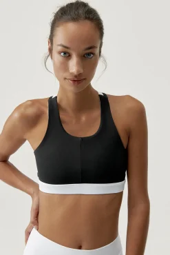 Born Living Yoga Top Hanae Black/White Negro Clearance