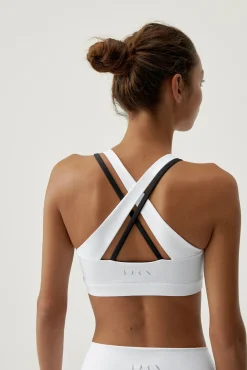 Born Living Yoga Top Hanae Black/White Negro Clearance